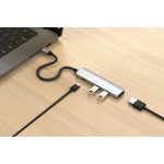 Satechi Type-C 4-in-1 Slim Multiport 4K adapter - Silver