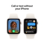 Apple Watch SE GPS + Cellular 40mm Starlight Aluminium Case with Starlight Sport Band - S/M