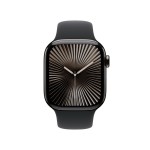 Apple Watch Series 10 GPS + Cellular 42mm Slate Titanium Case with Black Sport Band - S/M