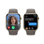 Apple Watch Series 9 GPS + Cellular 45mm Gold Stainless Steel Case with Clay Sport Band - M/L