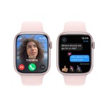 Apple Watch Series 9 GPS + Cellular 45mm Pink Aluminium Case with Light Pink Sport Band - S/M