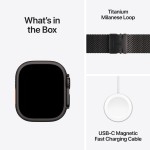 Apple Watch Ultra 2 GPS + Cellular 49mm Black Titanium Case with Black Titanium Milanese Loop - L