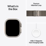 Apple Watch Ultra 2 GPS + Cellular 49mm Natural Titanium Case with Natural Titanium Milanese Loop - M