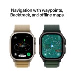 Apple Watch Ultra 2 GPS + Cellular 49mm Natural Titanium Case with Blue Trail Loop - M/L