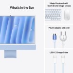 iMac 24" 4.5K Retina, M4 10C CPU, 16GB, 512GB SSD, 10C GPU, Mac OS, Blue