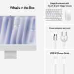 iMac 24" 4.5K Retina, M4 10C CPU, 16GB, 512GB SSD, 10C GPU, Mac OS, Silver