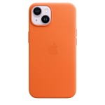 Apple iPhone 14 Leather Case with MagSafe - Orange