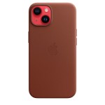 Apple iPhone 14 Leather Case with MagSafe - Umber