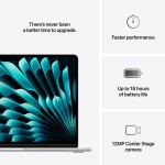 MacBook Air 13.6", M4 10C CPU, 16GB, 256GB, 8C GPU, Mac OS, Silver