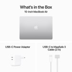 MacBook Air 15.3", M3 8C CPU, 16GB, 512GB, 10C GPU, Mac OS, Silver