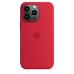 Apple iPhone 13 Pro Silicone Case with MagSafe - (PRODUCT) Red