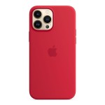 Apple iPhone 13 Pro Max Silicone Case with MagSafe - (PRODUCT) Red