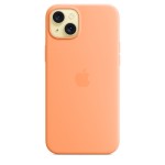 iPhone 15 Plus Silicone Case with MagSafe - Orange Sorbet