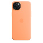 iPhone 15 Plus Silicone Case with MagSafe - Orange Sorbet