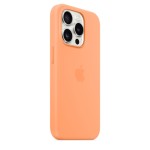 iPhone 15 Pro Silicone Case with MagSafe - Orange Sorbet