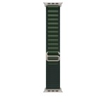 49mm Dark Green Alpine Loop - Medium - Natural Titanium Finish