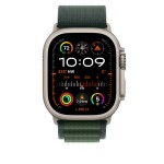 49mm Dark Green Alpine Loop - Medium - Natural Titanium Finish