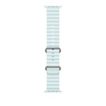49mm Ice Blue Ocean Band - Natural Titanium Finish