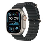 49mm Black Ocean Band Extension - Natural Titanium Finish