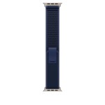 49mm Blue Trail Loop - M/L - Natural Titanium Finish
