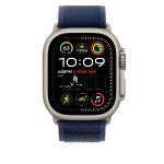 49mm Blue Trail Loop - M/L - Natural Titanium Finish