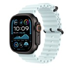 49mm Ice Blue Ocean Band - Black Titanium Finish