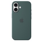 iPhone 16 Silicone Case with MagSafe - Lake Green