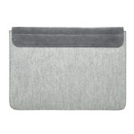 Handmade felt and natural suede Case for MacBook Pro 14 - Light gray