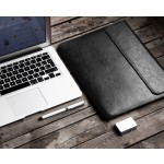 Handmade Leather Case for MacBook Air 15 - Black 