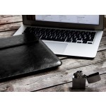 Handmade Leather Case for MacBook Pro 16 - Black