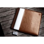 Handmade Leather Case for MacBook Air 15 - Brown