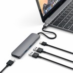 Satechi USB-C 4 Multiport Space Gray adapter