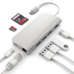 Satechi USB-C Multiport 4K Ethernet Silver adapteris