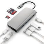 Satechi USB-C Multiport 4K Ethernet Space Gray adapter