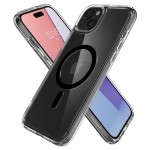 Spigen iPhone 15 Plus case with MagSafe - Clear Black