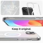 Spigen iPhone 15 Plus case with MagSafe - Clear White