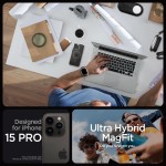 Spigen iPhone 15 Pro case with MagSafe - Clear Graphite