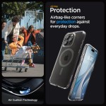 Spigen iPhone 15 Pro Max case with MagSafe - Clear Graphite