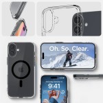 Spigen iPhone 16 Plus case with MagSafe - Clear Black