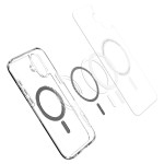 Spigen iPhone 16 Plus case with MagSafe - Clear Black