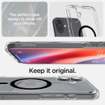 Spigen iPhone 16 Plus case with MagSafe - Clear Black