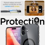 Spigen iPhone 16 Plus case with MagSafe - Clear Black