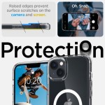 Spigen iPhone 14 case with MagSafe - Clear White