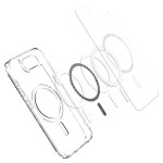 Spigen iPhone 16e case with MagSafe - Clear White