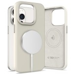 Tech-Protect Silicone Pure MagSafe iPhone 15 Pro Max case - Cosmic Latte