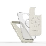 Tech-Protect Silicone Pure MagSafe iPhone 15 Pro Max case - Cosmic Latte