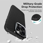 Tech-Protect 16 Pro Max Carbon case with MagSafe - Black/Silver