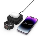Tech-Protect 3in1 15W-A24 MagSafe salokāms lādētājs - Black