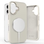 Tech-Protect Silicone Pure MagSafe iPhone 16 case - Cosmic Latte