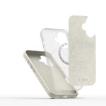 Tech-Protect Silicone Pure MagSafe iPhone 16 case - Cosmic Latte